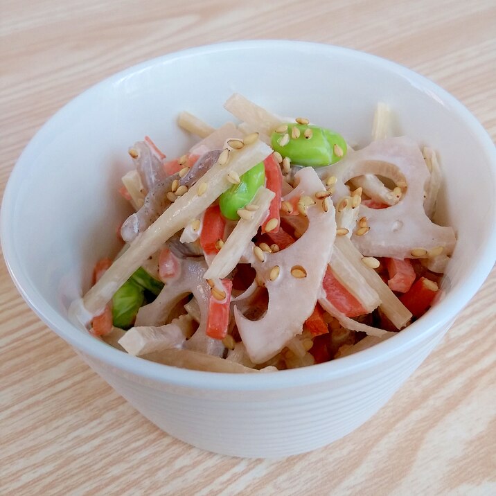 きんぴら野菜ミックスで簡単！和風マヨサラダ